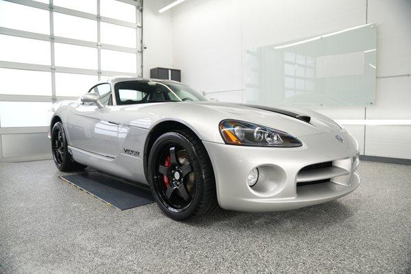 2009 Dodge Viper in for Full Frontal Plus PPF and Headlight restoration!