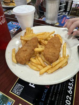 Kids chicken fingers