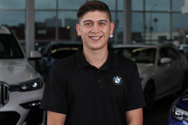 Alan Hernandez has been with us since we purchased BMW. Alan was a parts warehouse porter and has been promoted to Parts Counterman