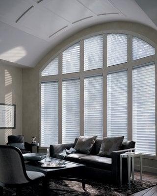 Hunter Douglas Alustra Silhouette Sheer Fabric Shadings in San Francisco, San Mateo, Berkley, Brisbane, Burlingame, CA, San Jose