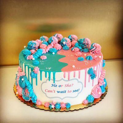 Gender Reveal Cake