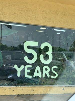 That's a lot of years to be in business in the same location!