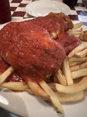 Chicken Parm with Fries