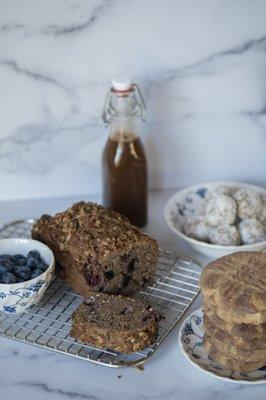 A SLICE OF BERRY MUFFIN LOAF