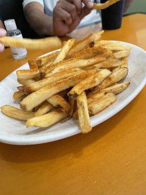 French Fries w/ Old Bay seasoning.