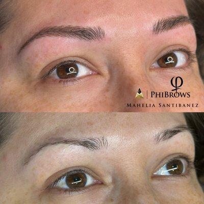 Beautiful and natural results with microblading and shading.