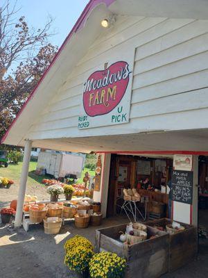 Exterior of the farm stand