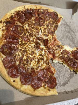 Rim pepperoni pizza?