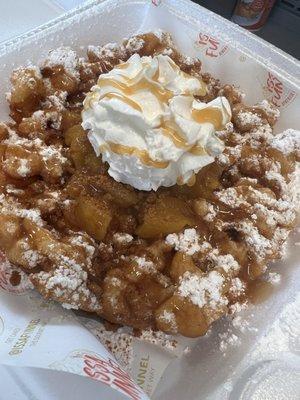 peach medley funnel cake