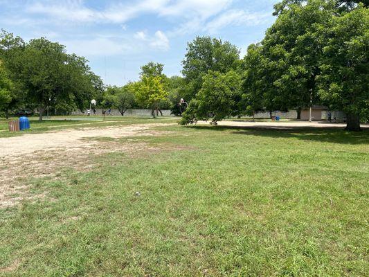 Basketball courts and bathrooms