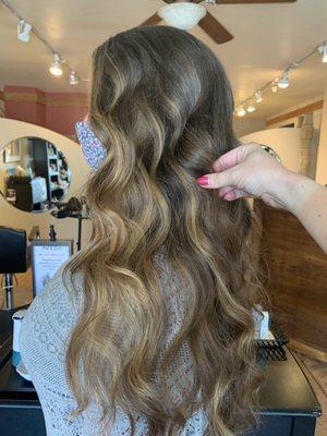 Balayage hair color