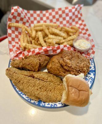 Fried Fish with Chicken combo