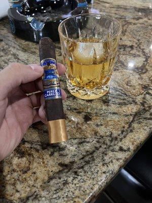 Cigar and whiskey