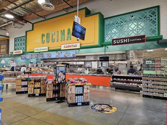 Deli area... prepared foods to go...