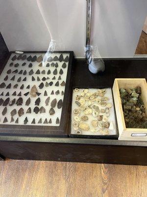 Arrowheads and Civil War bullets