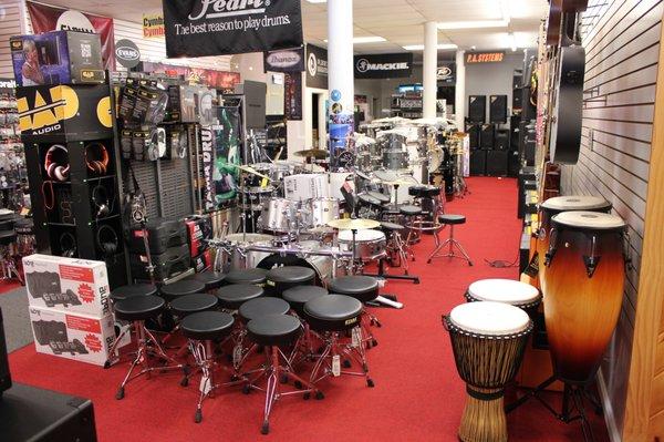 We've recently re-arranged our drums. Take a look!