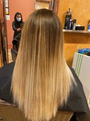 Back of ombré