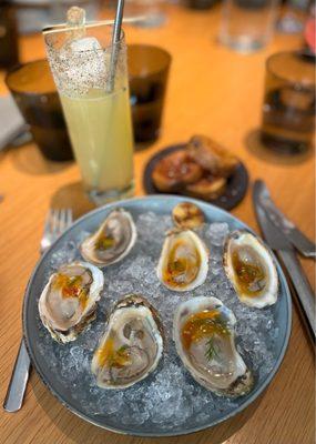 PEI Oysters w/ kumquat mignonette