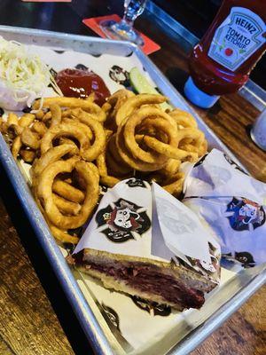 Best Reuben in Bay Ridge! Curly Fries was amazing too! Classic Reuben with Curly Fries