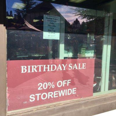 Birthday Sale