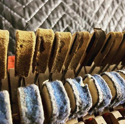 Worn action. Time for a complete rebuild. What's in your piano?