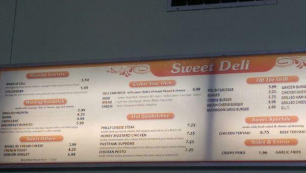 Right side of menu...