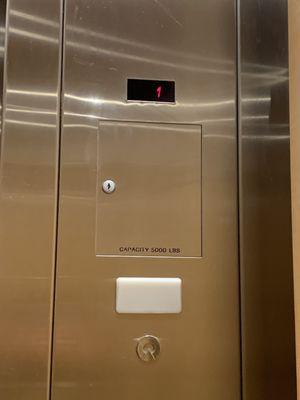 Crate and barrel elevator indicator inside elevator boca raton fl 1:00 pm February 8 2024