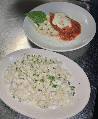 Gnocchi and Chicken Parmigiana