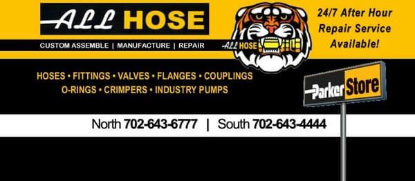 All Hose Inc. is a family owned business, distributing a full range of industrial, hydraulic, and pneumatic hose. Official Parker Stores.