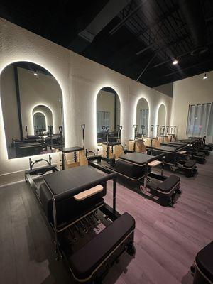 The Pilates Studio at The Studio is where you will find small group Pilates reformer classes at any time of day.