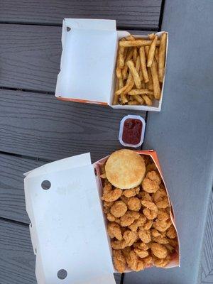 Shrimp combo, fries, the best