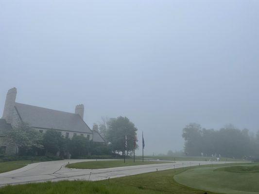 Foggy day at Straits