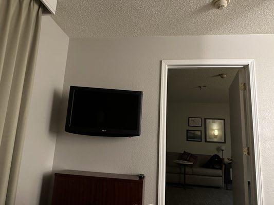 Worlds smallest hotel TV