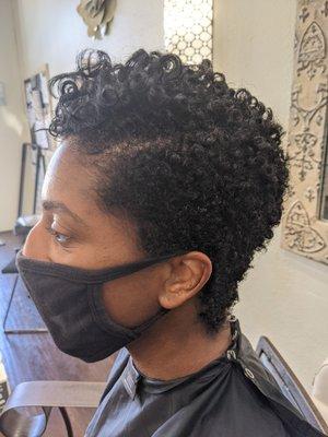 After the big chop, and color!