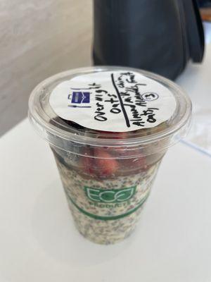 $3 overnight chia oats from the market!