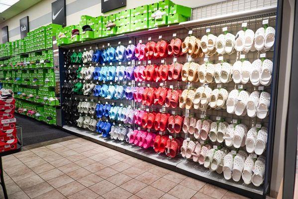 Shot of Popular Brand Section (I.e. Croc Shoe Wall)