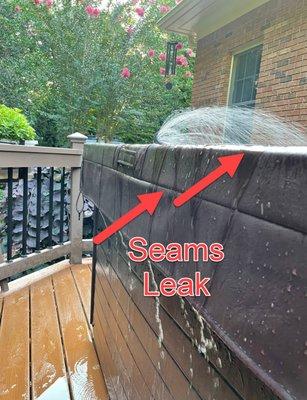 Seams leak a LOT!