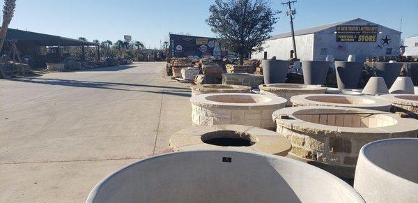 Large fire pits