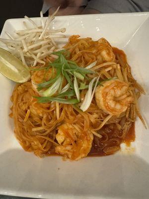 Pas Thai with shrimp