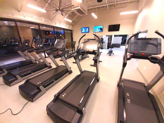 Treadmills, stationary bikes