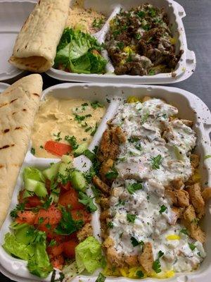 Shawarma Plate & Shish Kabab Plate