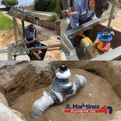 We worked on concrete thrust blocks, precision valves, & interconnected pipes to ensure the stability & reliability of our plumbing site.