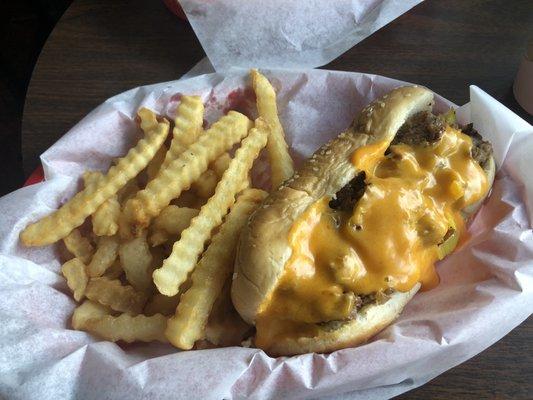 Steak and cheese sub