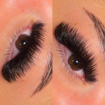 Volume lash extensions