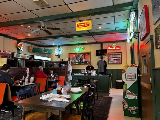 Interior shot of the dining room - definitely recommend eating in at least once.