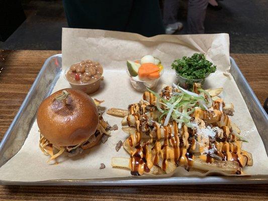 Bulgogi slider and fries