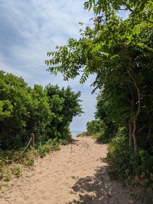 Entrance to the beach