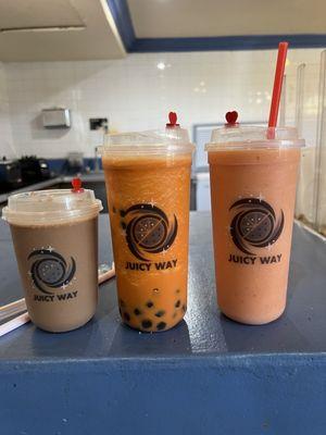 Nice drink containers, Thai tea boba!