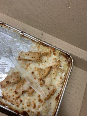 I didn't get to enjoy my lunch. Disgusted disturbed and will never order out Pizza Hut again.