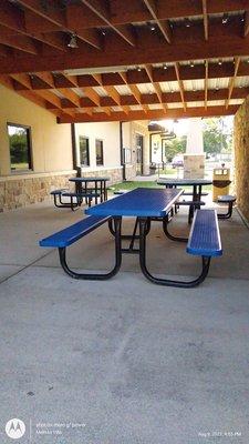 Picnic tables